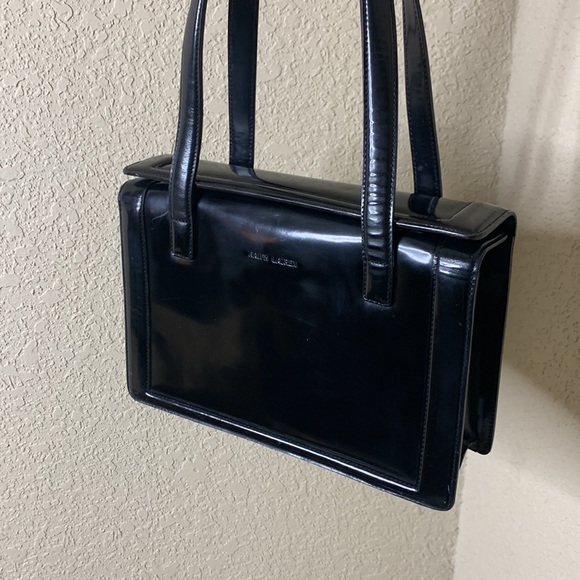 🎉HP🎉 Vintage Ralph Lauren Patent Black Handbag - Picture 2 of 13
